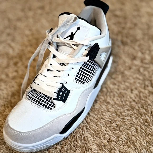 Jordan Kids White and Black Athletic Sneakers - Picture 2 of 4